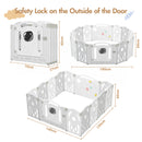 Advwin Foldable Baby PlayPen Grey