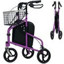 Advwin Rollator Walker 3 Wheel with Basket and Tray