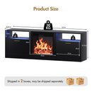 Advwin 160cm Fireplace TV Stand with 45cm Electric Fireplace