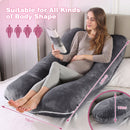Advwin 53" U Shaped Full Body Support Pillow For Pregnant