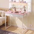 Advwin 80cm Small Desk w/ Monitor Stand & Pegboard