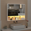 Advwin 90cm Bathroom Mirror Cabinet with LED Light