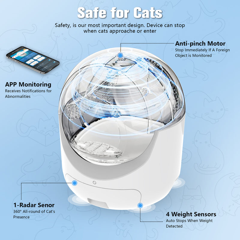 Advwin Self Cleaning Smart Cat Litter Box & Pet Bed