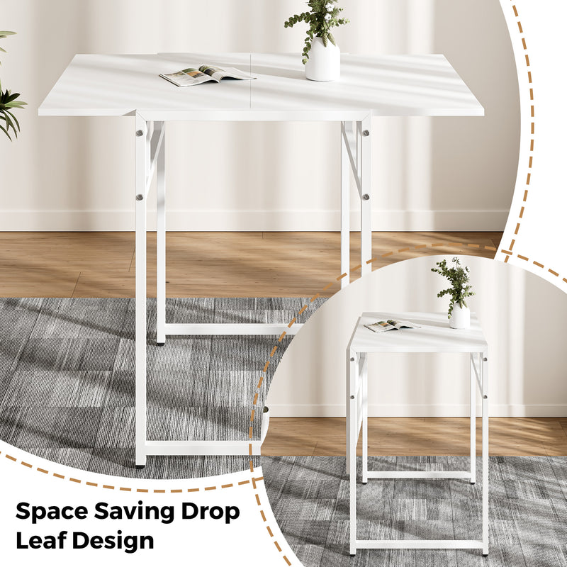 Advwin Foldable Drop Leaf Dining Table