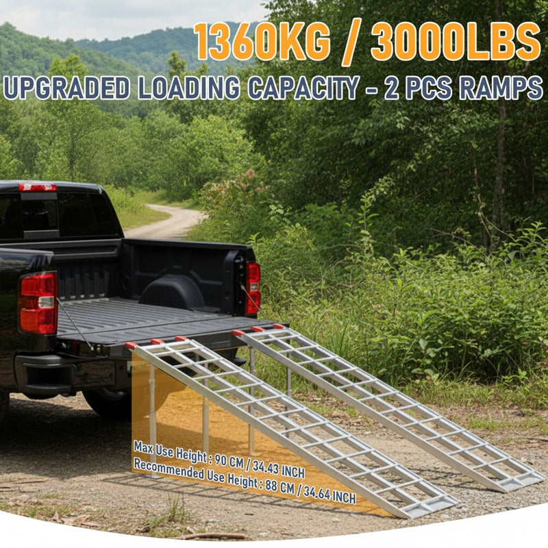 Advwin Aluminum Folding Loading Ramp with 2*680KG