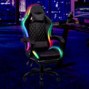 Advwin Gaming Chair 12 RGB LED Massage Chair Black