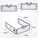 Advwin 3pcs Toddler Bed Rails Kids Side Safety Guard
