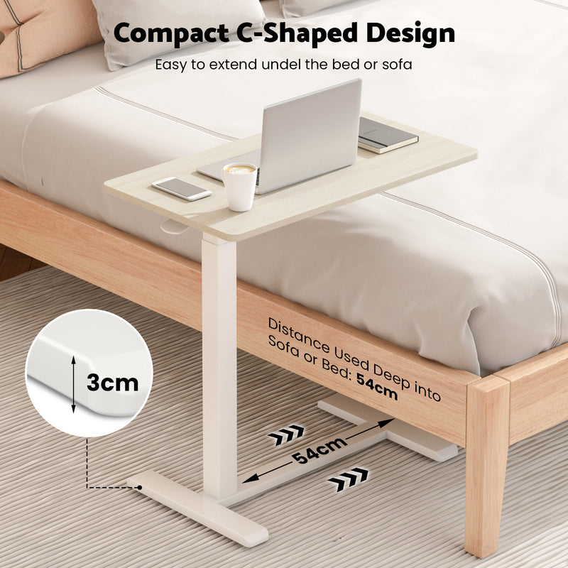 Advwin Mobile Standing Desk Pneumatic Height Adjustable