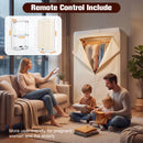 Advwin 1500W Portable Clothes Dryer with Remote Control