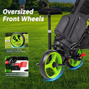 Advwin 3-Wheel Golf Push Cart w/ Adjustable Seat & Handle