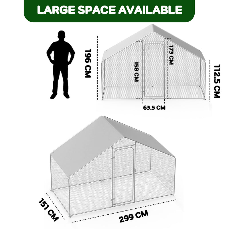 Advwin Large Metal Chicken House