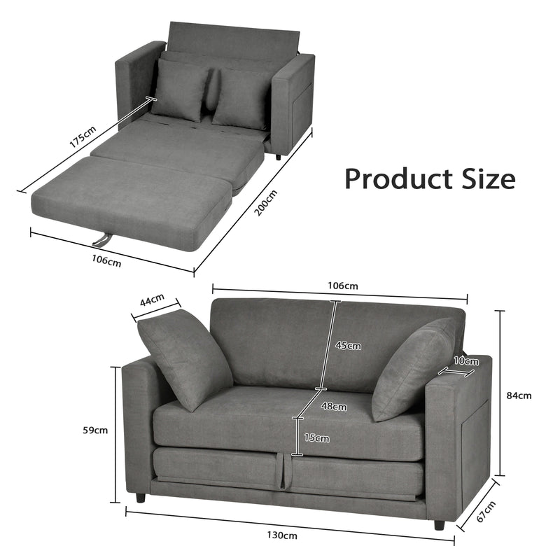 Advwin 2 in 1 Convertible Sofa Bed