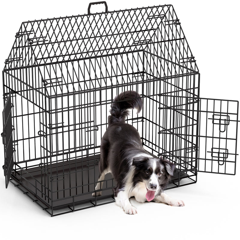 Advwin Heightened Double Door Dog Crate