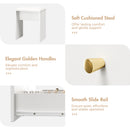 Advwin Makeup Vanity Desk with LED Round Mirror