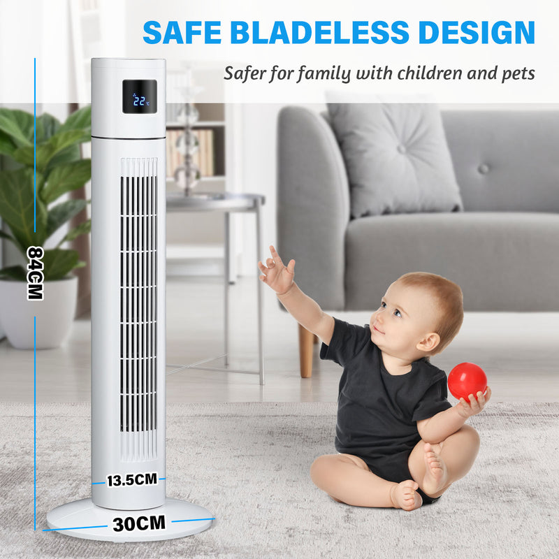 Advwin Tower Fan Portable Oscillating Bladeless