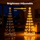 Advwin 204cm Christmas Cone Tree Lights with LED Lights
