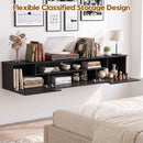 Advwin 160cm Wall-Mounted TV Stand with LED Light