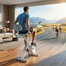 Advwin Foldable Exercise Bike with Desk