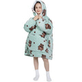 Advwin Oversized Sherpa Wearable Blanket Hoodie Kids