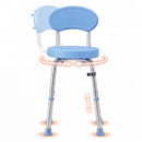 Advwin Adjustable 360° Swivel Shower Chair for Seniors