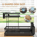 Advwin 2 Tier Dish Plate Drainer Cutlery Holder