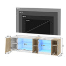 Advwin 160cm LED TV Unit with Adjustable Glass Shelves