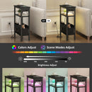 Advwin LED Bedside Table w/ AC Outlets and USB Ports
