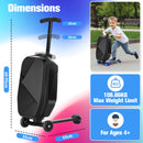 Advwin 2-in-1 Foldable Scooter Suitcase LED Wheels
