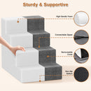 Advwin 4-Step Pet Stairs with Removable Washable Cover