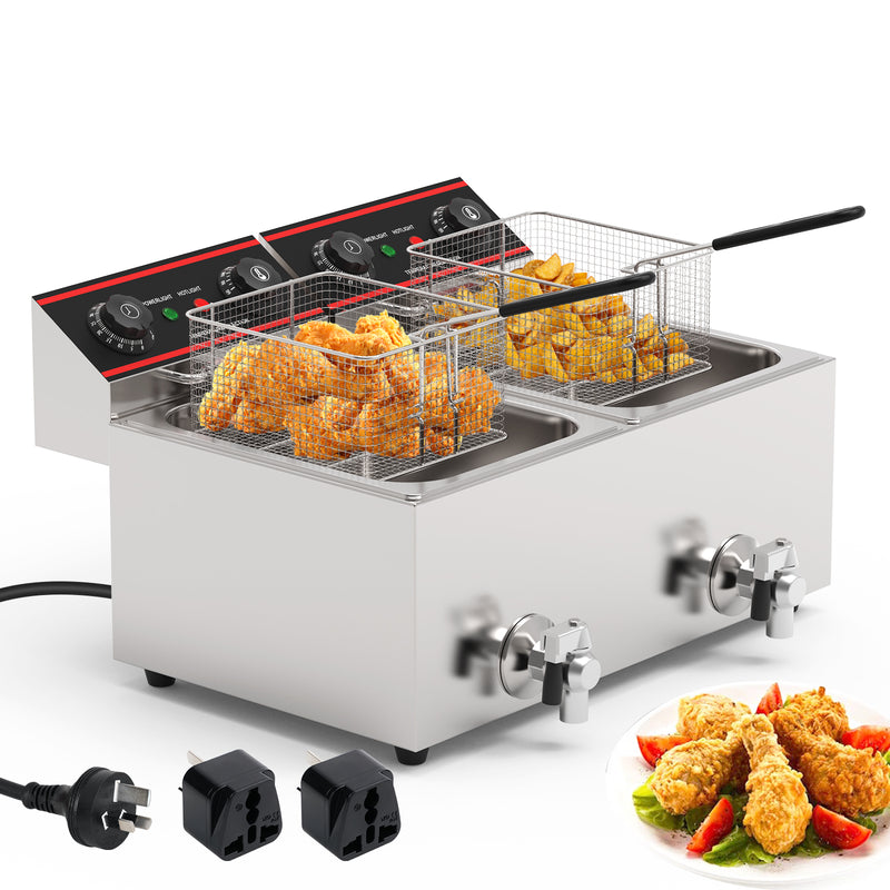 Advwin 16L Electric Commercial Deep Fryer with Timer