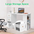 Advwin Office Desk Computer Desk with Drawers Cabinet