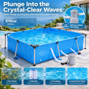 Advwin Steel Frame Above Ground Pool w/ Filter Pump