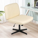 Advwin Armless Office Chair Criss-Cross Desk Chair