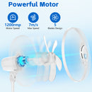 Advwin Misting Pedestal Fan with 4L Humidifier