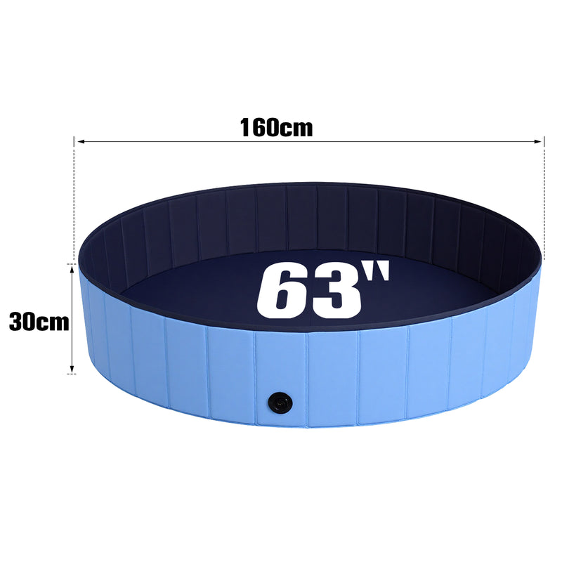 Advwin Foldable Portable PVC Dog Pool 160x30cm