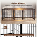 Advwin 8-Panel Heavy Duty Metal Dog Crate