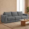 Advwin 235cm Corduroy 3-Seater Modular Sofa Bed