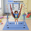 Advwin Kids Gymnastics Bar with Swing & Mat & Rings