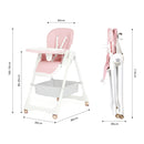 Advwin 3-in-1 Folding Baby High Chair Toddler Feeding Chair