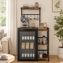 Advwin 5 Tier Mini Fridge Shelf w/ Ample Storage & Hooks