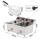 Advwin 16L Electric Commercial Deep Fryer with Timer