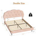 Advwin LED Floating Bed Frame w/ Adjustable Headboard Double