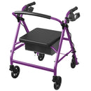 Advwin 4 Wheels Rollator Walker with Dual Brake System