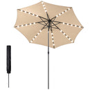 Advwin 3m Solar Patio Umbrella w/ 32 LED Lights & Cover