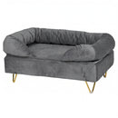 Advwin Elevated Dog Sofa Bed with Soft Velvet Cushion