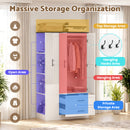Advwin 2 Doors Armoire Wardrobe Closet with Mirror (Pre-Order)