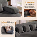 Advwin 2 in 1 Convertible Sofa Bed 3-Seater Futon Couch