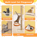 Advwin 5-Level Adjustable Cat Tree Tower 255–280cm