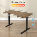 Advwin L-Shaped Electric Standing Desk 140x80cm
