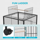 Advwin Bird Cage 146CM Open Top 2 Perches Aviary